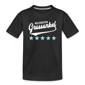 Grand-oncle parrain Meilleur oncle grand-oncle - T-shirt bio Premium Enfant - noir - Devant