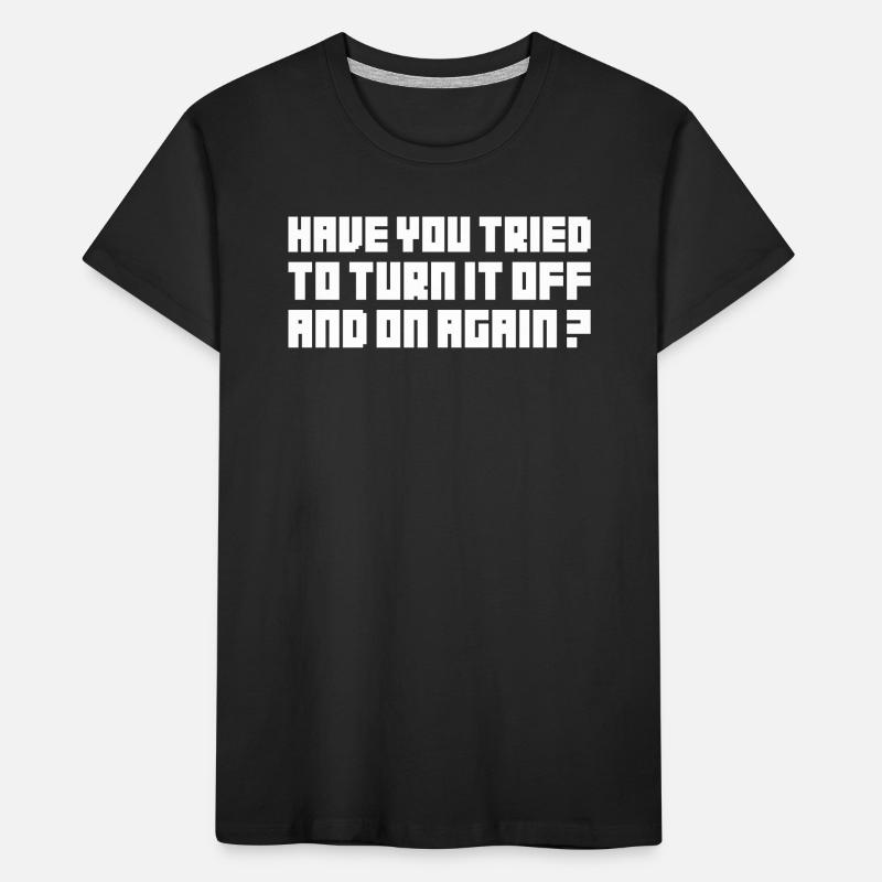 Éteindre – Nerd Geek Computer Support TBBT T-shirt bio Premium Enfant