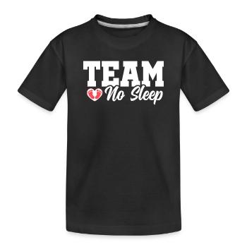 Team No Sleep - Kinder Premium Bio T-Shirt - Schwarz - Vorne