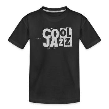 Cool Gazz Distressed Typography - Kids' Premium Organic T-Shirt - black - Front