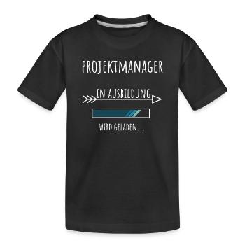 Chef de projet Gestion de projet Etudes Profession - T-shirt bio Premium Enfant - noir - Devant