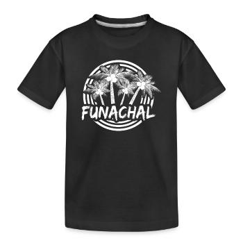 Funachal Holidays - Kids' Premium Organic T-Shirt - black - Front
