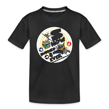 1423-snow_buddies_geel - T-shirt bio Premium Enfant - noir - Devant