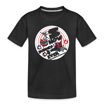 1423-snow_buddies_rood - T-shirt bio Premium Enfant - noir - Devant