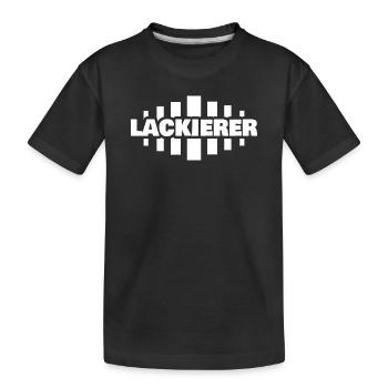 Geschenk für Lackierer - Kinder Premium Bio T-Shirt - Schwarz - Vorne