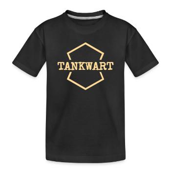 Arbeit Tankwart - Kinder Premium Bio T-Shirt - Schwarz - Vorne
