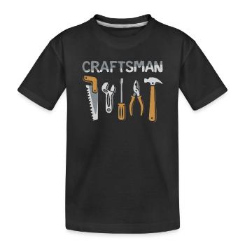 Craftsman Tools Craftsman Design - Kids' Premium Organic T-Shirt - black - Front