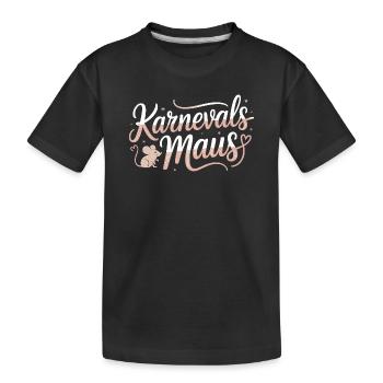 Souris de carnaval Souris de Cologne Souris de carnaval - T-shirt bio Premium Enfant - noir - Devant