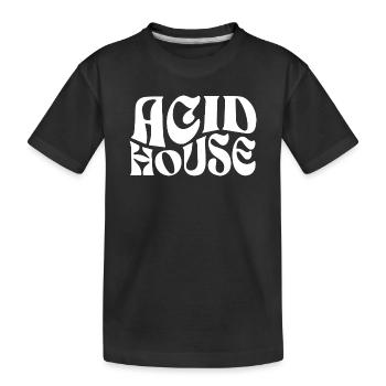 Logo typographique de l’Acid House - T-shirt bio Premium Enfant - noir - Devant
