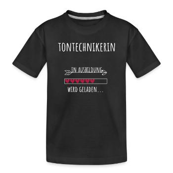Ingénierie du son Etudes Formation Métier Technicien du son - T-shirt bio Premium Enfant - noir - Devant