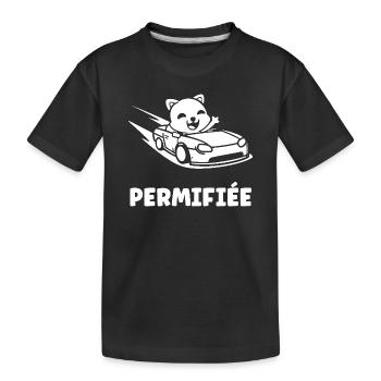 Humour permis de conduire - T-shirt bio Premium Enfant - noir - Devant