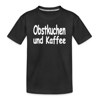 Gâteau - T-shirt bio Premium Enfant - noir - Devant