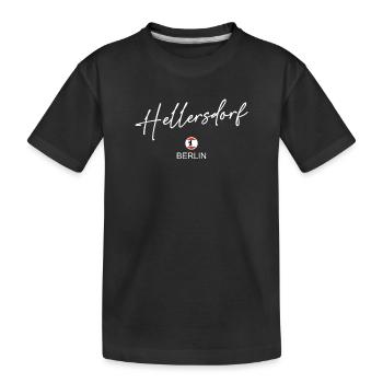 Hellersdorf - Drapeau de Berlin - Ours de Berlin - Berli - T-shirt bio Premium Enfant - noir - Devant