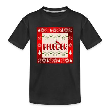 Pflege Pflegefachkräfte Weihnachten Pfleger - Kinder Premium Bio T-Shirt - Schwarz - Vorne