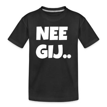 nein du - Kinder Premium Bio T-Shirt - Schwarz - Vorne