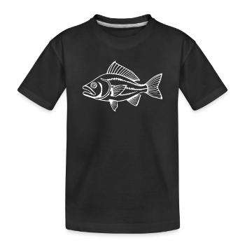 Fish Angler T-shirt Cadeau Angler - T-shirt bio Premium Enfant - noir - Devant