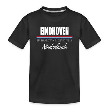 Eindhoven - Kinder Premium Bio T-Shirt - Schwarz - Vorne