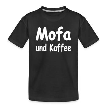 Mofa - Kinder Premium Bio T-Shirt - Schwarz - Vorne