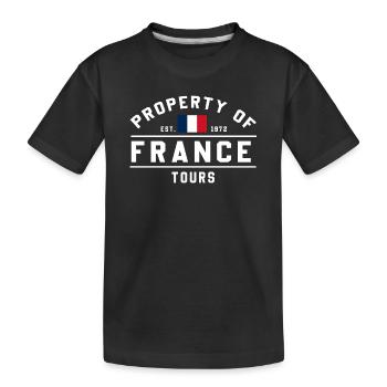 Französische Immobilientouren - Kinder Premium Bio T-Shirt - Schwarz - Vorne