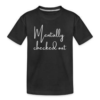 Déconnecté mentalement | Réflexions sur Greysoul - T-shirt bio Premium Enfant - noir - Devant
