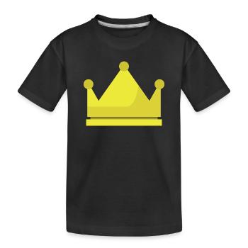 Krone - Kinder Premium Bio T-Shirt - Schwarz - Vorne