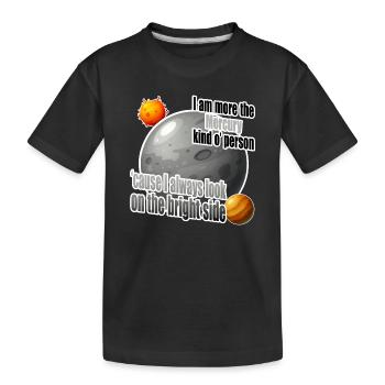 Je suis plutôt du genre Mercure - T-shirt bio Premium Enfant - noir - Devant