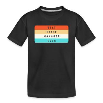 Théâtre - T-shirt bio Premium Enfant - noir - Devant