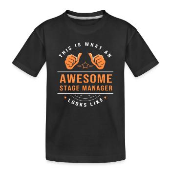 Théâtre - T-shirt bio Premium Enfant - noir - Devant