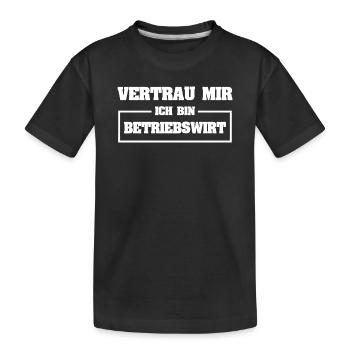 Économiste d’entreprise aussi drôle - T-shirt bio Premium Enfant - noir - Devant