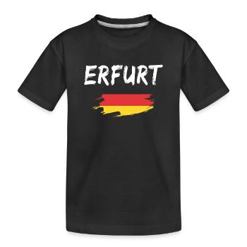 Erfurt Allemagne Drapeau - T-shirt bio Premium Enfant - noir - Devant