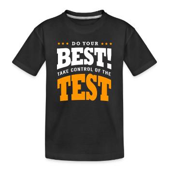 Prüfung Lehrer Abi Abitur - Kinder Premium Bio T-Shirt - Schwarz - Vorne