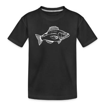 Fish Angler T-shirt Cadeau Angler - T-shirt bio Premium Enfant - noir - Devant