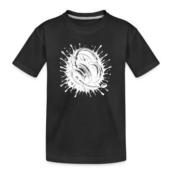 Micro allumé, jeu allumé, Team Talk prêt, monde éteint - T-shirt bio Premium Enfant - noir - Devant