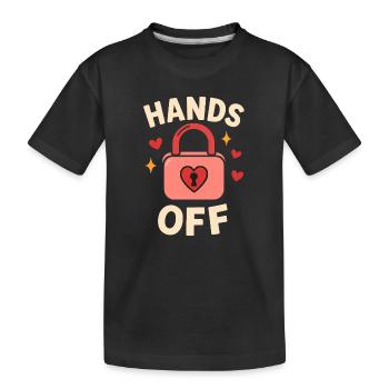 Pas touche – Pas de contact ! - T-shirt bio Premium Enfant - noir - Devant