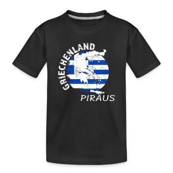 Pirée - T-shirt bio Premium Enfant - noir - Devant