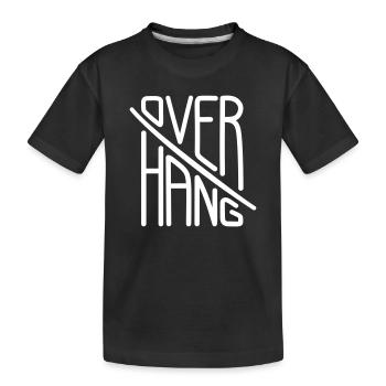 Overhang - Climbing Wall Typography - Kids' Premium Organic T-Shirt - black - Front