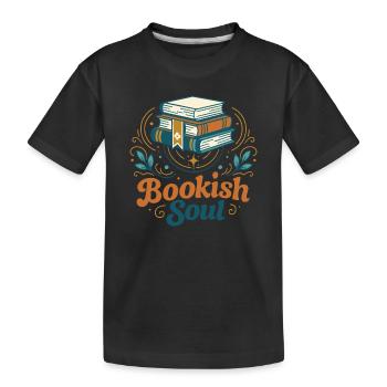Âme livresque - T-shirt bio Premium Enfant - noir - Devant