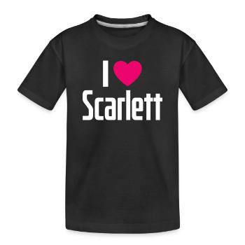 J’adore Scarlett Pink Heart J’adore Scarlett - T-shirt bio Premium Enfant - noir - Devant