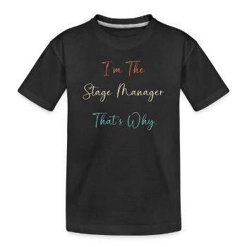Théâtre - T-shirt bio Premium Enfant - noir - Devant