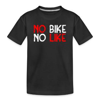Biking - Kinder Premium Bio T-Shirt - Schwarz - Vorne