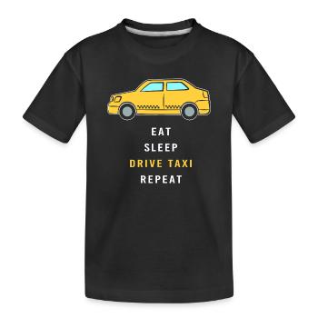 Chauffeur de taxi Taxi - T-shirt bio Premium Enfant - noir - Devant