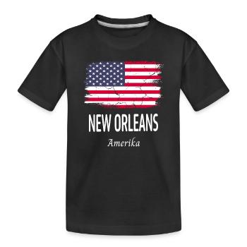 Nouvelle-Orléans - T-shirt bio Premium Enfant - noir - Devant