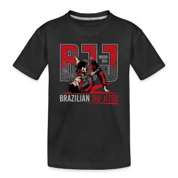 Jiu-Jitsu brésilien Arts martiaux - T-shirt bio Premium Enfant - noir - Devant