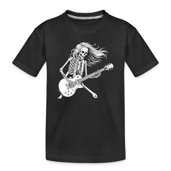 Rock Star Skeleton Guitar Playe - T-shirt bio Premium Enfant - noir - Devant