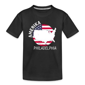 Philadelphie - T-shirt bio Premium Enfant - noir - Devant
