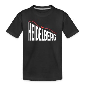 Heidelberg - Kids' Premium Organic T-Shirt - black - Front