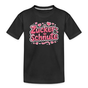 Museau sucré Dent sucrée Chocolat Sucre Museau - T-shirt bio Premium Enfant - noir - Devant