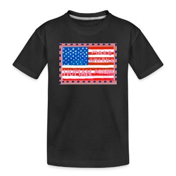 MAKE_AMERICA_HUMAN_AGAIN _A5 - T-shirt bio Premium Enfant - noir - Devant