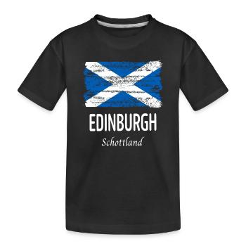 Edimbourg - T-shirt bio Premium Enfant - noir - Devant