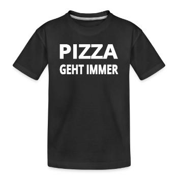 Pizza - T-shirt bio Premium Enfant - noir - Devant